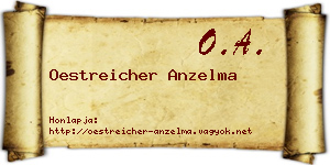 Oestreicher Anzelma névjegykártya